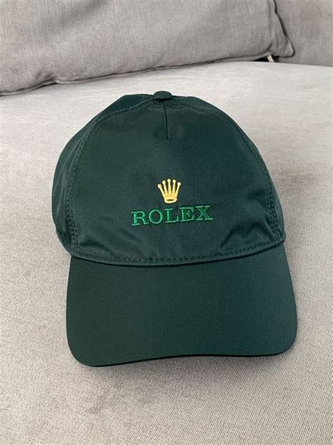 ROLEX Cappellino in cotone verde vintage anni 80 INUSATO.